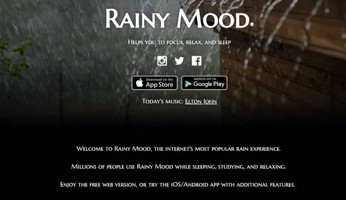 rainy mood：下雨声可以催眠哦
