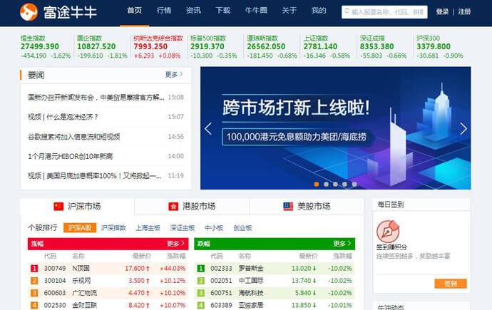 富途牛牛：股票交易，股票证券实时行情资讯