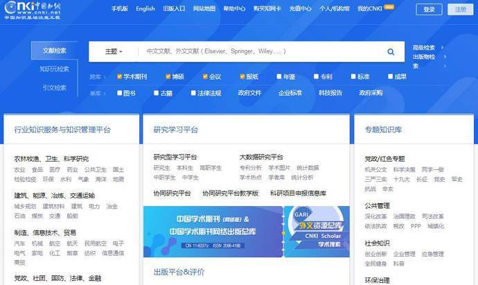 www.cnki.net：中国知网首页，cnki中国知网