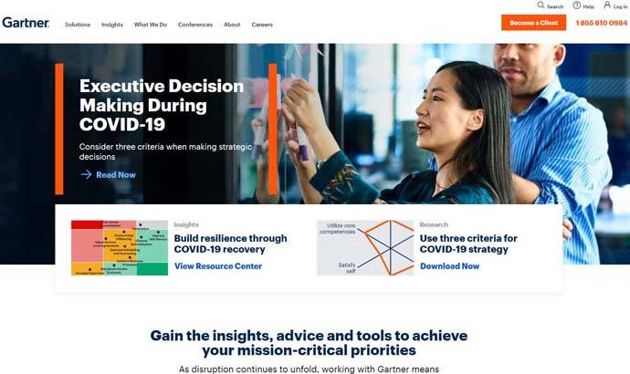 Gartner：权威的IT研究与顾问咨询服务商